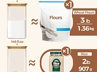 Comsaf glazen voorraadpotten met deksel, 4,4 l - afbeelding 3 van  4