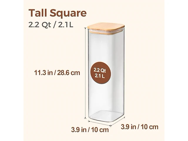 Comsaf glazen voorraadpotten - afbeelding 2 van  4