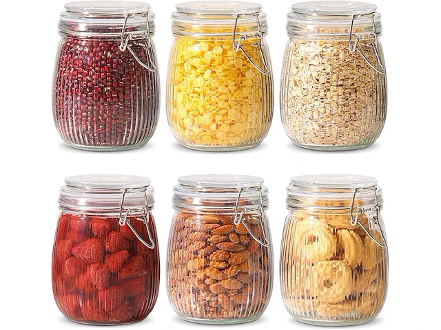 Comsaf luchtdichte glazen pot met deksel - afbeelding 1 van  3