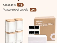 Comsaf voorraadpotten (4 stuks, 1100ml) - afbeelding 3 van  4