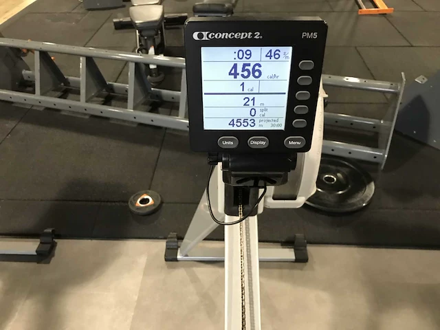 Concept 2 model e roeier pm5 roeitrainer - afbeelding 5 van  5