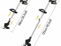Conentool 600 w accu grastrimmer met 2 x 2000 mah accu - afbeelding 2 van  5