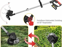 Conentool 600 w accu grastrimmer met 2 x 2000 mah accu - afbeelding 3 van  5