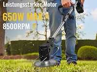 Conentool 600 w accu grastrimmer met 2 x 2000 mah accu - afbeelding 4 van  5
