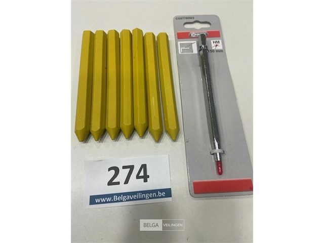 Connex kraspen - connex krijt vettig geel 7 stuks - afbeelding 1 van  3