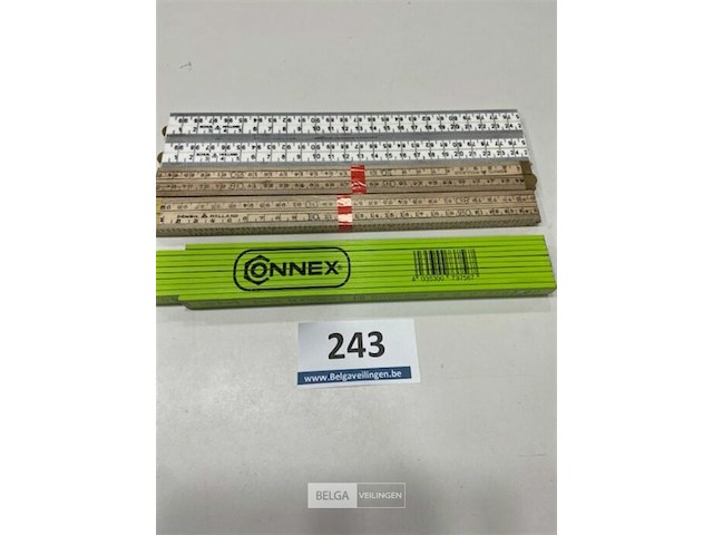 Connex vouwmeter 1x 2 meter en 4x 1meter - afbeelding 2 van  3