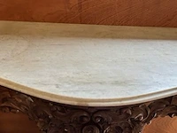 Console met witte carreramarmer / doublure - afbeelding 6 van  9