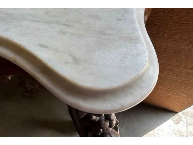 Console met witte carreramarmer / doublure - afbeelding 7 van  9
