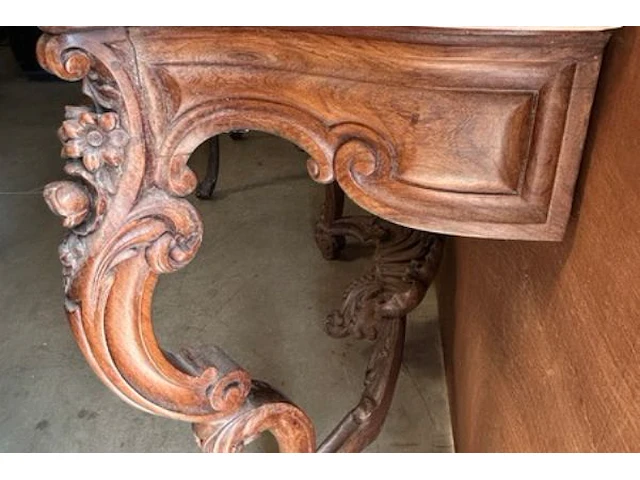 Console met witte carreramarmer / doublure - afbeelding 8 van  9