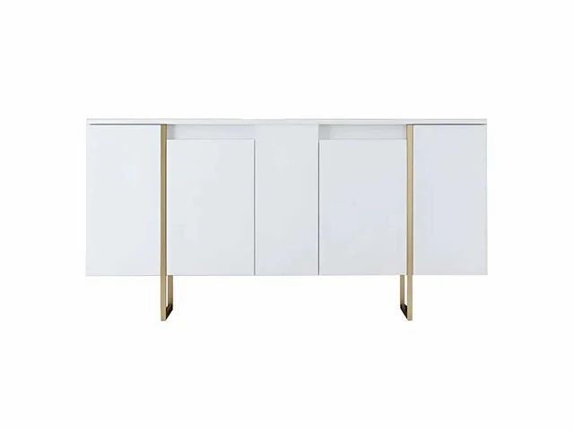Consoletafel - witte en gouden metalen poten - afbeelding 3 van  9