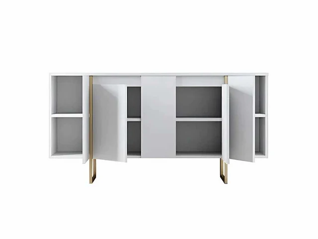 Consoletafel - witte en gouden metalen poten - afbeelding 4 van  9