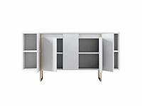 Consoletafel - witte en gouden metalen poten - afbeelding 4 van  9