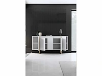 Consoletafel - witte en gouden metalen poten - afbeelding 7 van  9