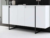 Consoletafel - witte en metalen poten - afbeelding 1 van  9