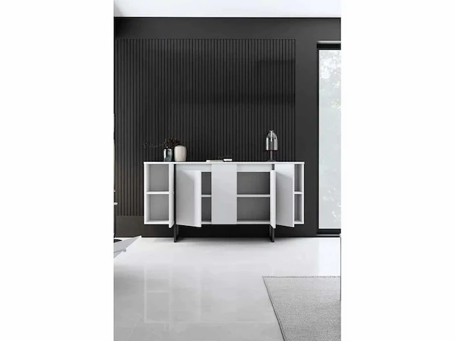 Consoletafel - witte en metalen poten - afbeelding 6 van  9