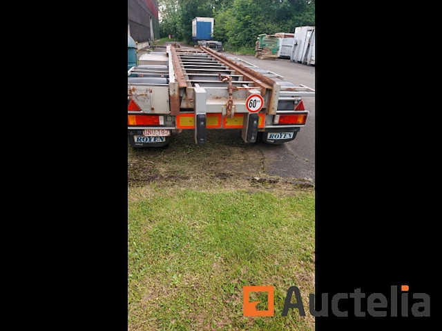 Container aanhangwagen 3-assige van hool n.c - afbeelding 1 van  9