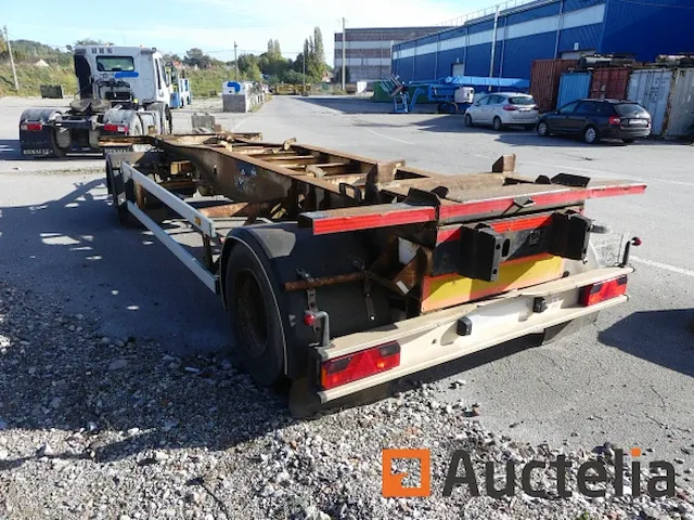 Container aanhangwagen ajk affi/10-20/19.0 (te herstellen) - afbeelding 3 van  15