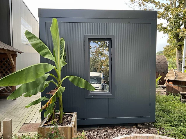 Container-cabine-mobiele woonunit-zorgunit-kantoorunit 33,6m2 - 12mx2,8m - afbeelding 56 van  65