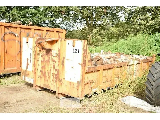 Container hout (l21) ± 9m3 - afbeelding 1 van  2