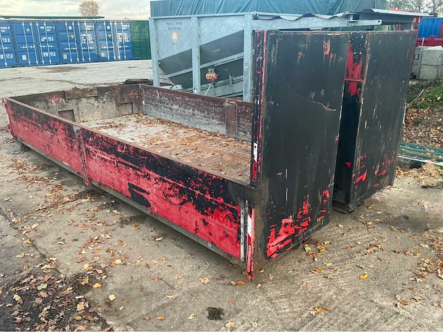 Container met alluminium schotten afzet afvalcontainer - afbeelding 1 van  5