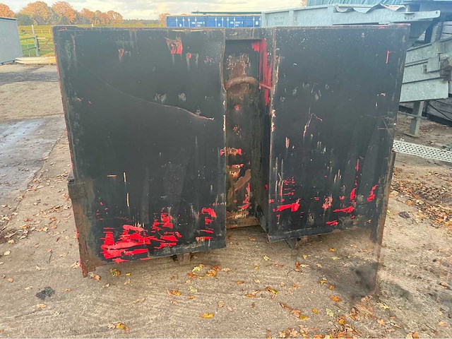 Container met alluminium schotten afzet afvalcontainer - afbeelding 5 van  5