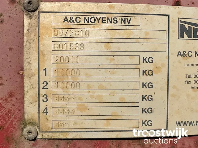 Containerchassis oplegger - afbeelding 5 van  8