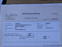 Containervrachtwagen iveco trakker ad260t/8.0, datum 1ste inschrijving 23/8/2011, chassisnummer wjme2nncs40c238124, km-stand keuring 10/24 161.910, euro 5, diesel, kenteken, gelijkvormigheidssattest - afbeelding 4 van  14