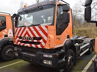 Containervrachtwagen iveco trakker,diesel,7790cm³,265kw,1e inschr 01/9/11, wjme2nps40c238054,kmstand vlg ltste keuring dd 07/11/23: 204408km, co²-uitstoot ng, euro5,kenteken,gelijkvormigheidsattest, keuring tot 02/11/24, 2sleutels - afbeelding 1 van  21
