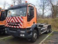 Containervrachtwagen iveco trakker,diesel,7790cm³,265kw,1e inschr 28/10/11, wjme2nps40c238123,kmstand vlg ltste keuring dd 17/10/23: 159499km, co²-uitstoot ng,euro5,kenteken,gelijkvormigheidsattest, keuring tot 14/11/24, 2sleutels - afbeelding 1 van  21