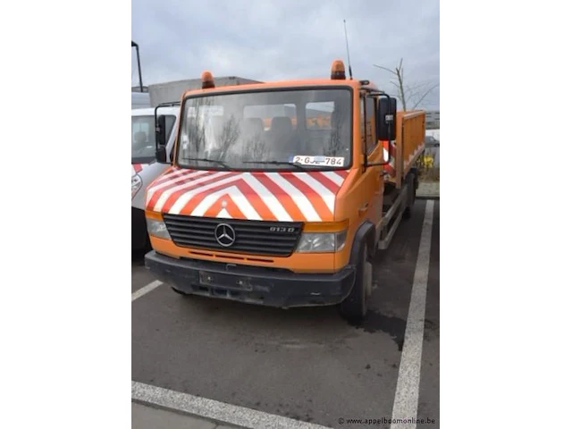 Containervrachtwagen mercedes vario, diesel,4250cm³,95kw,1e inschr 29/11/11, wdb6703231n144300, 75900km, co²-uitstoot ng, euro5,kenteken i+ii, gelijkvormigheidsattest, keuring tot 12/12/25, 2sleutels - afbeelding 1 van  22