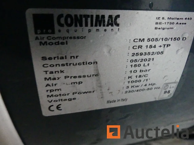 Contimac cm505/10/150d compressor - afbeelding 6 van  8