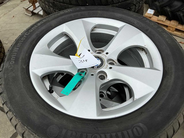 Continental contiwintercontact autoband met bmw velg (4x) - afbeelding 6 van  10