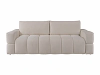 Converteerbare 3-zitsbank - beige badstof - afbeelding 2 van  7