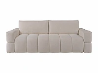 Converteerbare 3-zitsbank in beige badstof - afbeelding 2 van  7