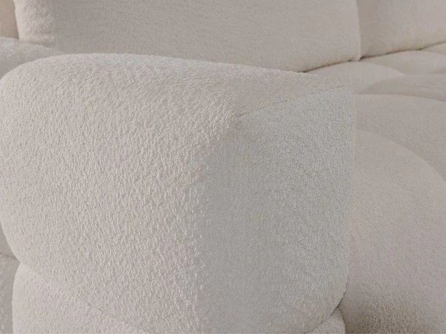 Converteerbare 3-zitsbank in beige badstof - afbeelding 6 van  7