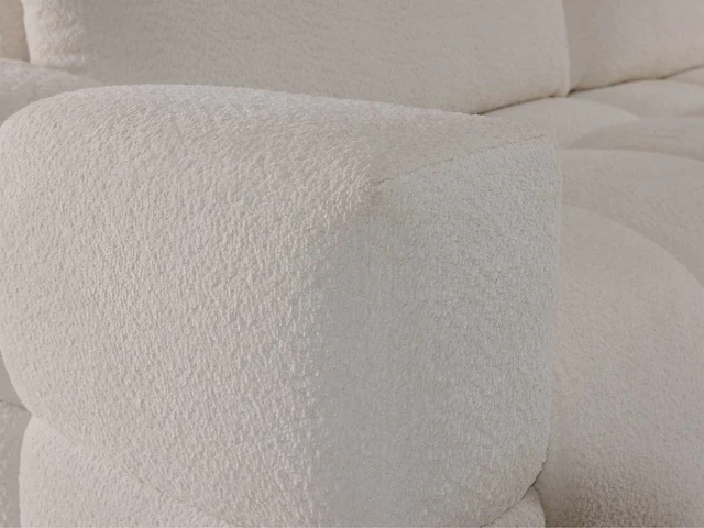 Converteerbare 3-zitsbank in beige badstof - afbeelding 6 van  8