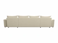 Converteerbare panoramische hoekbank - beige corduroy - afbeelding 7 van  9