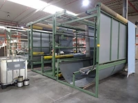 Conveyor with shrink tunnel sac + deposit roller into trolley - afbeelding 10 van  11