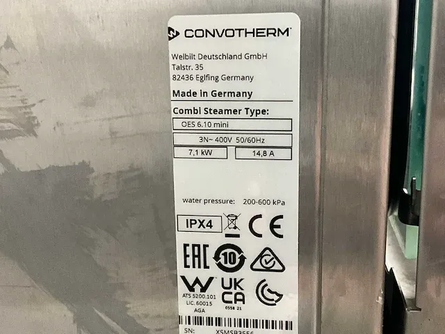 Convotherm oes 6.1 mini combisteamer - afbeelding 4 van  4