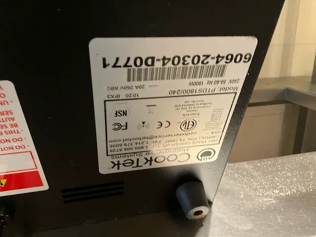 Cooktek flashpack ptds1800/240 - afbeelding 4 van  4