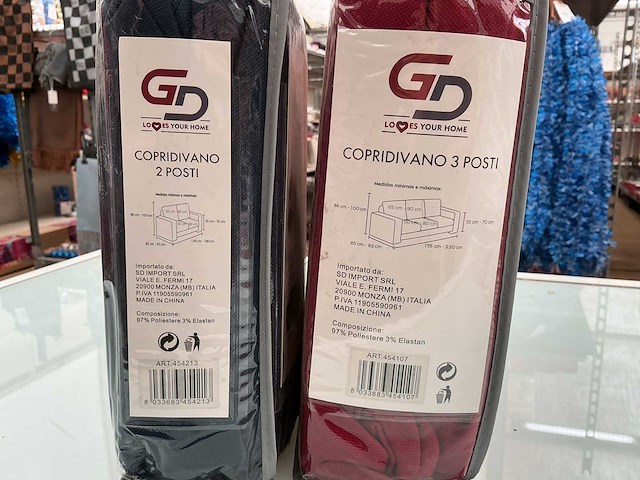 Copridivano. zetelovertrek hoes. (2x) - afbeelding 2 van  2