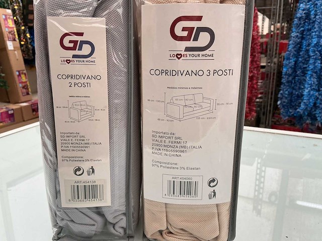 Copridivano. zetelovertrek hoes. (2x) - afbeelding 2 van  2