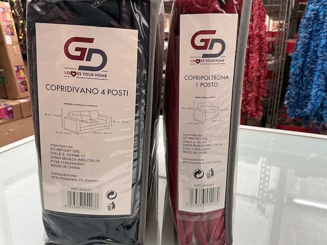 Copridivano. zetelovertrek hoes. (2x) - afbeelding 2 van  2