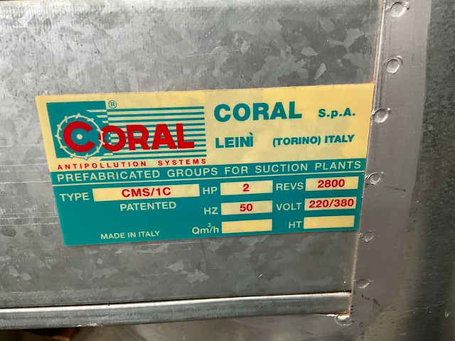 Coral afzuiginstallatie houtbewerking - afbeelding 2 van  5