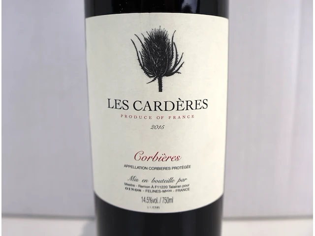 Corbières les cardères 2016 (x12) - afbeelding 2 van  3