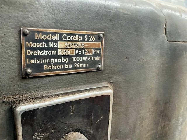 Cordia s26 kolomboormachine - afbeelding 6 van  9
