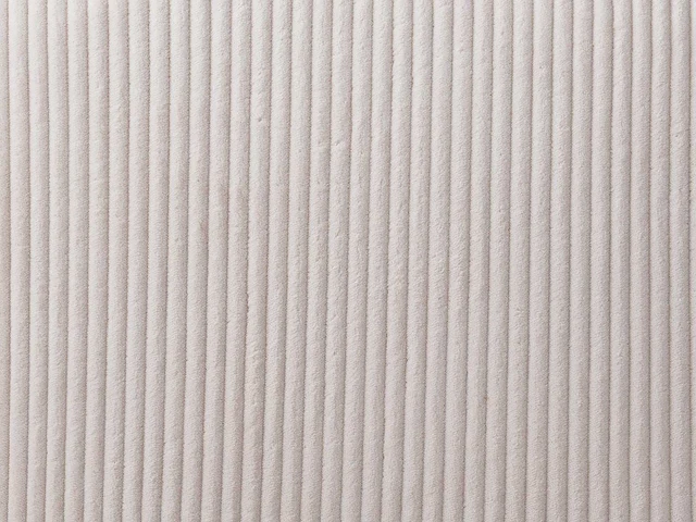 Corduroy & zwarte metalen stoel - beige (x6) - afbeelding 6 van  7