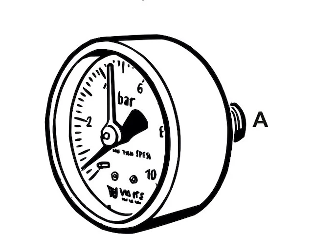 Cornat dmm14 1/4 gauge voor drukregelaar - afbeelding 3 van  5