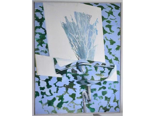 Corneel verlaan - fontein - olie op doek - 200x154 cm - afbeelding 7 van  14