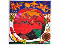 Corneille - femme rouge et l’oiseau - litho - afbeelding 4 van  11